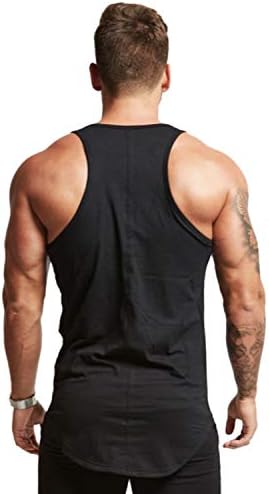 גברים של אימון סטרינגר גופיות כושר ביצועים שרירים שרוולים חולצות כושר אימון פיתוח גוף אפוד