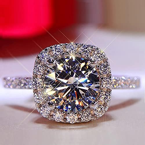 2023 מעודן מלא יהלומי טבעת לנשים אירוסין טבעת תכשיטי מתנות מגניב תכשיטי עבור בני נוער