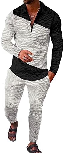 בורוו -גברים פולו סטים מערכות שרוול ארוך תלבושת תלבושת אופנה אופנתית ריצה אימונית נוחה סט מזדמן