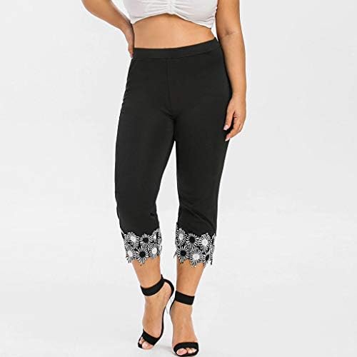 Mikey Store Plus Size Capri חותלות עם כיסים לנשים, פעילה של אימון יוגה מפעל יוגה מכנסי יבול ספורט