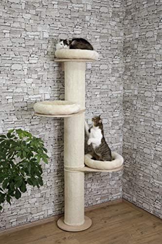 קרבל מקסי-חיות מחמד דולומיט מגדל 81638 חתול גרוד קוטר 38 סנטימטר גובה 187 סנטימטר בז'