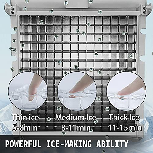 מכונת קרח מסחרית בודדת יצרנית קרח נירוסטה גדולה נקייה אוטומטית למסעדה/בר/סופרמרקטים 110 קילוגרמים/24