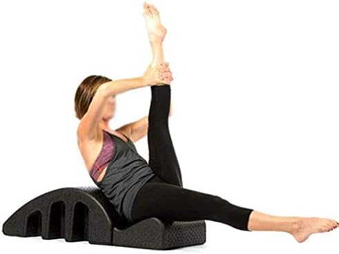 פילאטיס יוגה טריז עיסוי שולחן עמוד השדרה מתקן כאבי גב הקלה על קשת יישור עמוד השדרה עקומת גב יוגה בריאה, שחור
