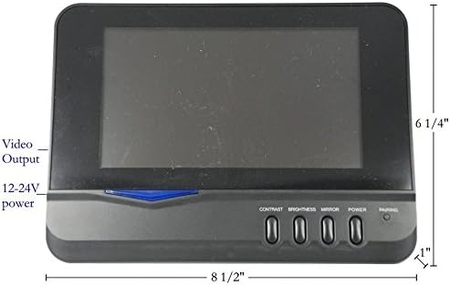 Top DAWG MS-901D מצלמת גיבוי סוגר כבד עם 7 'LCD