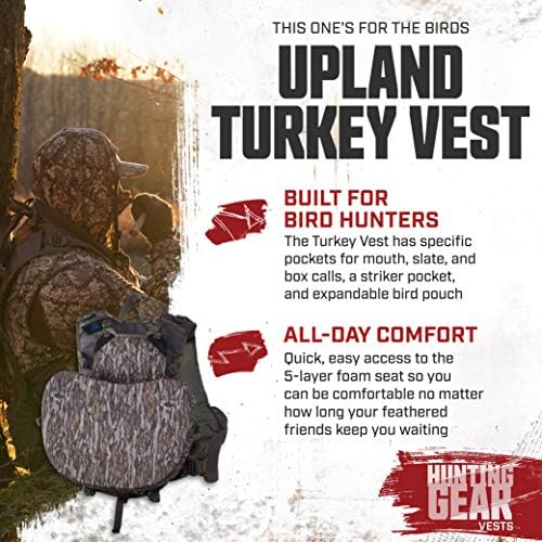 Badlands Upland Upland Turkey Hunting אפוד עם מושב קצף 5 שכבות