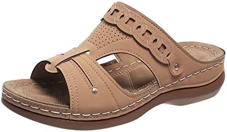 נעלי סנדלי נשים נוחות כפכפים נוחים לנשים עם סנדלי עקב חום בקיץ לנשים לנשים
