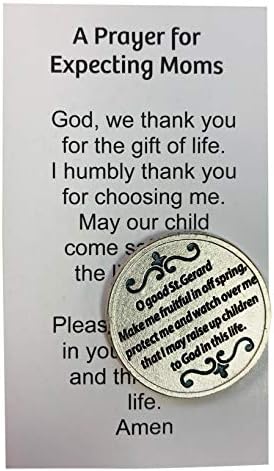 תפילת אמהות מצפייה בסנט ג'רארד נקבעת עם אסימון תפילה והריון כרטיס קדוש
