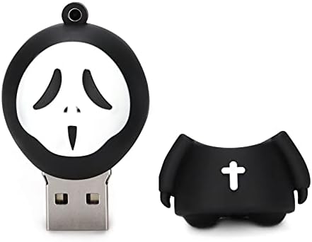 כונן פלאש USB USB2.0 מקל זיכרון, קריקטורה רוח רפאים חסרת פנים אחסון כונן דיסק אולטרה מהיר אצבע מהיר, העברת