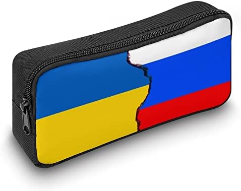 עפרון דגל רוסית ואוקראינית מארז יו יו עפרון גדול איפור איפור שקית מכשירי נייר מארגן עם רוכסן עם רוכסן