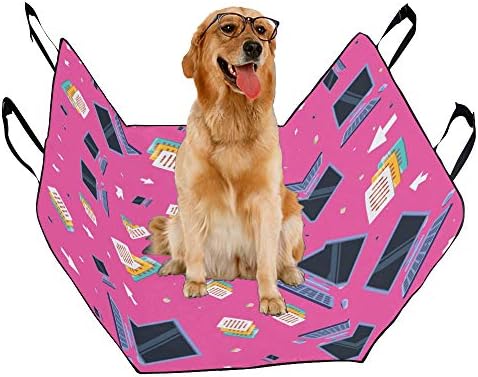 מותאם אישית מקלדת מחשב יד-צבוע ליצור הדפסת רכב מושב מכסה לכלבים עמיד למים החלקה עמיד רך לחיות מחמד רכב מושב