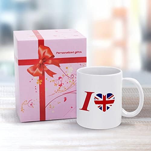 אני אוהב בריטניה הדפסת ספל קפה כוס קרמיקה תה כוס מצחיק מתנה עם לוגו עיצוב עבור משרד בית נשים גברים-11 עוז לבן