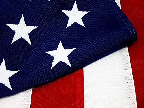 דגל אמריקאי כבד החובה 5 על 8 פרימיום מסחרי כיתה 2 רובדי פוליאסטר תוצרת ארהב קשה עמיד לדעוך עמיד