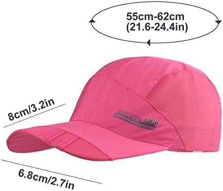 נשים גברים חיצוני בייסבול כובע קל משקל מהיר יבש רשת עמיד עד 50 + שמש כובע עבור ריצה גולף דיג