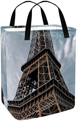 בגדי סל פריז אייפל מגדל רטרו גדול אחסון סל אחסון סל בגדי כביסת צעצוע אחסון סל