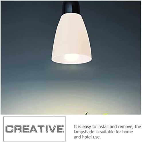כיסוי מנורה של מנורה ווסריאה כיסוי 4 יחידות טפל פלסטיק שולחן בית שולחן אור אור אור מנורה לבנה כיסוי