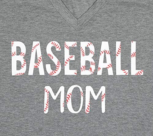חולצת טריקו של אמא בייסבול נשים הדפסת מכתב מצחיק בייסבול גרפי גרפי צמרות שרוול קצר טי.