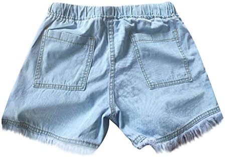 SPE969 מכנסיים קצרים נשים תחבושת שוליים רופפים נשים ג'ינס קצרים ציצים מותניים אלסטיים מכנסיים תחתונים