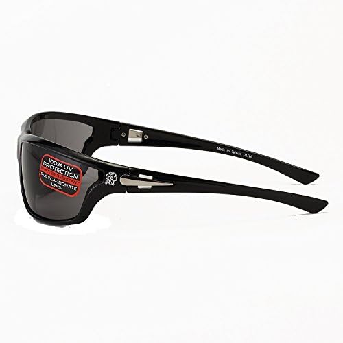 Zanheadgear® פלורידה משקפי שמש מסגרת שחורה מסגרת מעושנת