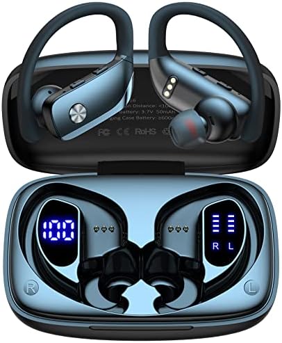 אוזניות אלחוטיות לאוזניות Blu G72 Max Bluetooth 48 שעות משחקות אוזניות ספורט אחוריות עם LED