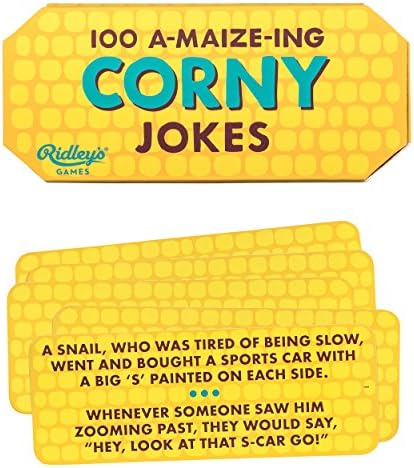 100 כרטיסי הבדיחה הקורניים של רידלי-כולל 100 בדיחות לילדים ומבוגרים, בדיחות מצחיקות לכיף ידידותי למשפחה-עושה