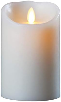 אריזת נרות LED LED 5 אינץ 'גובה דיא 3.5 שעווה אמיתית הובלה נרות מצביעים נרות לבנים נרות נרות להבה חסרי
