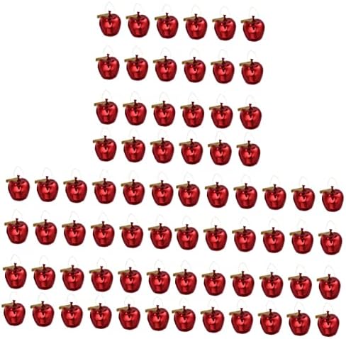 Vicasky 3PCS עץ חג המולד תפוח תליון תליון פרה מסה דה וינטר מרכזים לקישוטי עץ פרח שולחן קישוטים דקורטיביים