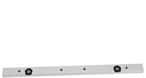 סרגל מיטר, סגסוגת אלומיניום סגסוגת בר מחוון שולחן שולחן מסור מד עץ מוט עץ עמיד בשימוש 0.374''sthickness