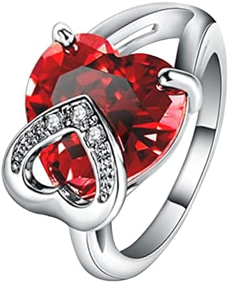 Vefsu בצורת יהלום בצורת vefsu זירקון גביש מיקרו טבעת מיקרו תכשיט יום הולדת הצעה מתנה למסיבת אירוס