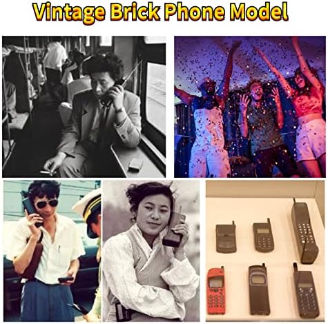 קישוט טלפון סלולרי של רטרו לבנים, שנות ה -80 של שנות ה -90 של המאה ה -90 דגם טלפון נייד דגם של מסיבות