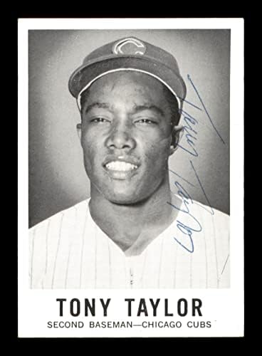 טוני טיילור חתימה משנת 1960 כרטיס עלים 44 Chicago Cubs SKU 198792 - MLB כרטיסי בייסבול עם חתימה על