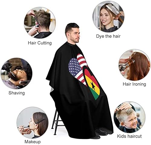גאנה ארהב דגל ספר ברבר קייפ מקצועי חיתוך שיער חיתוך מספרה מספרה קייפ אביזרי ברבר לגברים נשים