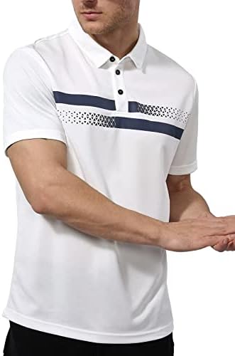 חולצות פולו של Marami Mens שרוול קצר - ביצועים גולף פולו חולצות