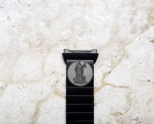 ניקסטון ליידי צדק חרוט להקה תואמת לשעונים חכמים של Fitbit Ionic Smarts Black Strap B-BJ2