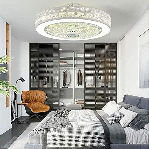 מנורת תקרה של מאוורר יאנגבו LED עם תאורה חדר שינה מודרני מתכוונן מפואר עם אורות תקרה שלט רחוק