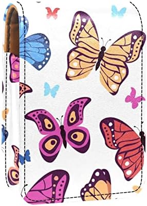 פרפרים צבעוני הדפסת מיני איפור ארנק שפתון מחזיק אחסון תיק שפתון שפתיים פאוץ שקיות עבור נשים בנות