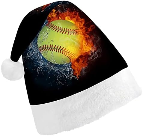אש בייסבול ספורט חג המולד כובע סנטה קלאוס כובעי קצר קטיפה עם לבן חפתים לגברים נשים חג המולד מסיבת