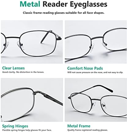 משקפי קריאה של Eyekeppper לגברים נשים 3 זוגות קוראים משקפיים