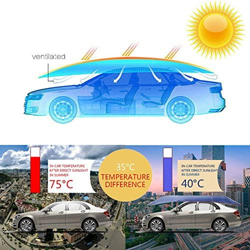 מטריית מכוניות חיצוניות של קיץ מטריית שמש צלל אטום אטום אטום אנטי- UV אוקספורד מבד אוקספורד מכסה כלי