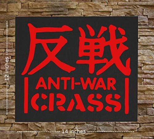 טלאי אחורי אנטי מלחמה - Amebix Anarcho Anti Cimex אנטי -סקט AU -ard -Rtent Avskum צירון דגל שחור דגל