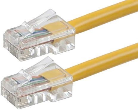 Buhbo 1ft Cat6 Utp Ethernet Network כבל לא מאופק, לבן