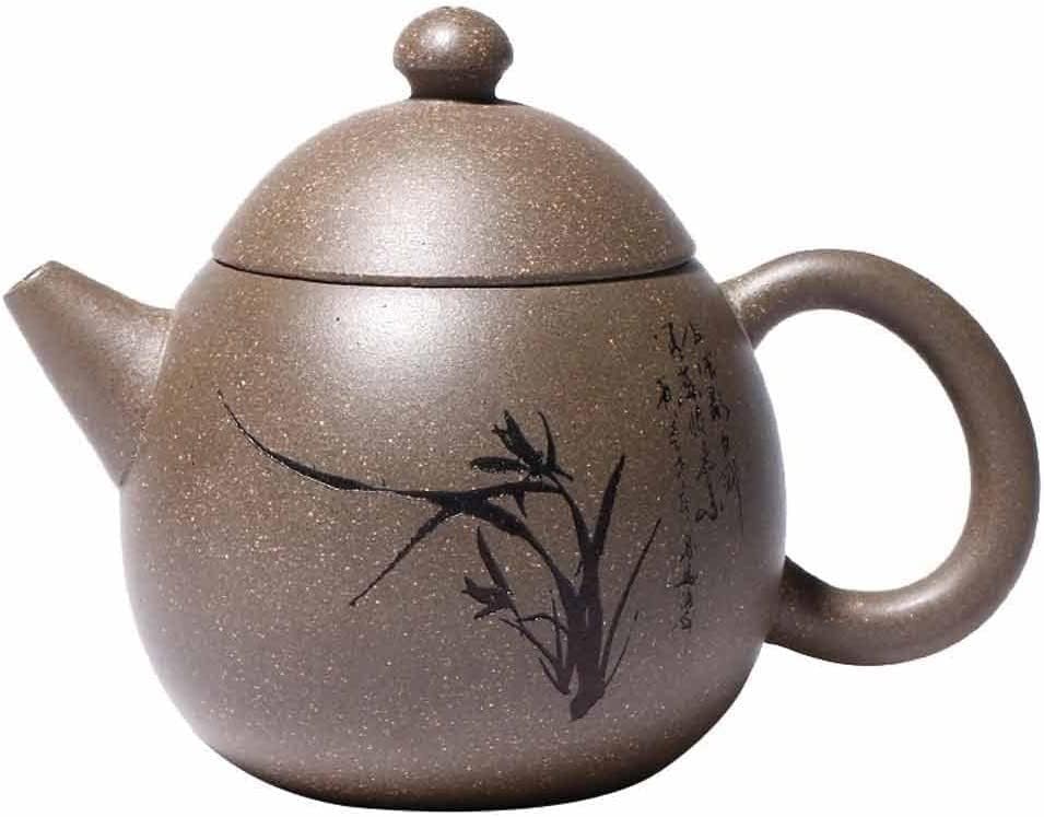 פיהון סגול חימר קומקום שמלה בעבודת יד סיר ארוך קומקום קומקום מקורי סיר חרס סגול קונג פו תה תה.
