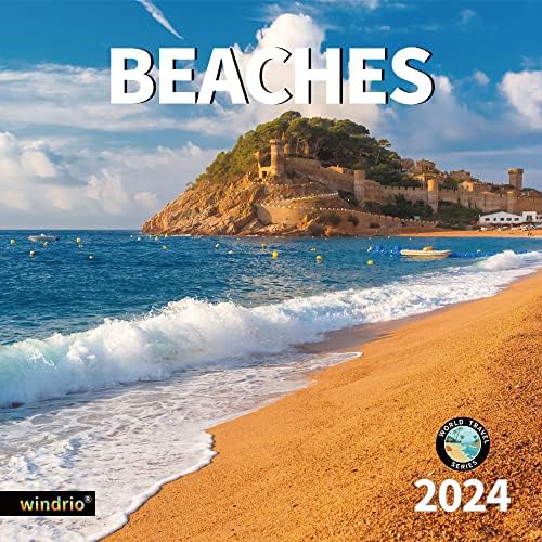 2023-2024 קיר לוח שנה, 18 חודשי קיר לוח שנה חופים יולי. 2023 דק. 2024, 12 איקס 24 נפתח, חודשי עמוד מלאים