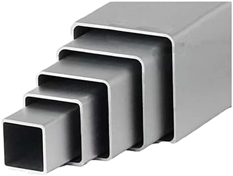 צינורות מרובעים 0.8 אינץ 'צינור מרובע פלדה 20 מ מ על 20 מ מ על 11.02 אינץ' / 280 מ מ אורך עובי קיר 1 מ