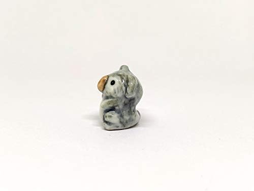 Ssjshop Koala Bear Micro זעיר פסלוני בית בובות צבועים ביד חיות קרמיקה מתנה אספנית מתנה לגינה ביתית