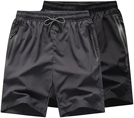 מכנסיים קצרים של אימון יבש מהיר של Honcan מכנסיים קצרים בביצועים אתלטיים עם כיסי רוכסן לאימוני