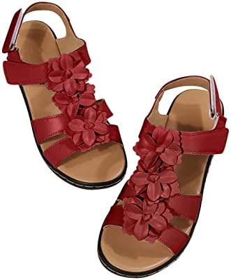 סנדלי קיץ לנשים 2022 נעליים רומיות מזדמנים פלטפורמה עקבי טריז צבעים צבעים סנדלי פרחים נעלי נשים