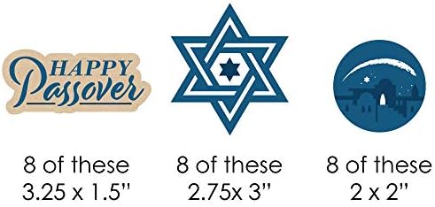 נקודה גדולה של אושר שמח פסח בצורת פסח יהודי חג מסיבת מגזרות-24 לספור
