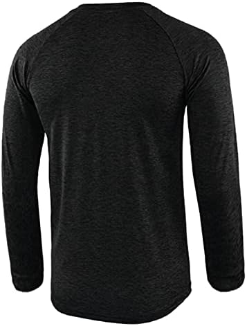 צמרות שרוול ארוך מזדמן של גברים צוואר גדול Vecke Verge Stepshirt בתוספת גודל גודל חולצות שרירים דקיקות סוודר