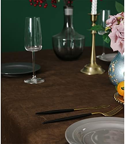 מפת שולחן UXZDX, שולחן אוכל, מפת שולחן, בד שולחן תה, כיסוי שולחן עגול אמריקאי מלבני בצבע אחיד