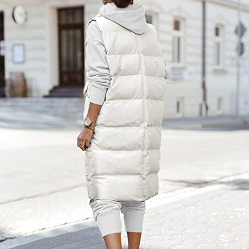 מעיל חורף ארוך אפוד אפוד אפוד תרמי מרופד מעיל מרופד מעילי מעיל ארוך מעיל נשים לחורף פלוס גודל